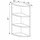 Vicco Ecki Wandregal 30 x 60 x 30 cm Weiß