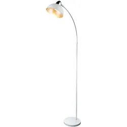 Steh Bogen Leuchte Arbeits Zimmer Lampe Blattsilber FERNBEDIENUNG im Set inkl. RGB LED Leuchtmittel