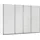 Rauch Schwebetürenschrank SYNCRONO 316 x 211 x 62 cm Weiß