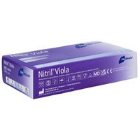 Meditrade Nitril® Viola Nitrilhandschuhe Farbig lila 100 St Handschuhe