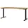 Germania JET höhenverstellbarer Schreibtisch grandson-eiche rechteckig, T-Fuß-Gestell schwarz 180,0 x 80,0 cm