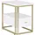M MCombo Beistelltisch Gold MDF 60 x 40 x 55 cm