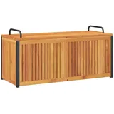 vidaXL Gartenbox 110x45x42/53 cm Massivholz Akazie und Stahl