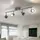 WOFI Spotleiste Deckenleuchte Deckenlampe Wohnzimmer leuchte bewegliche Spots 3 Stufen Dimmer, Metall, Led, Lxbxh 61x14x8, 7288.04.54.6000