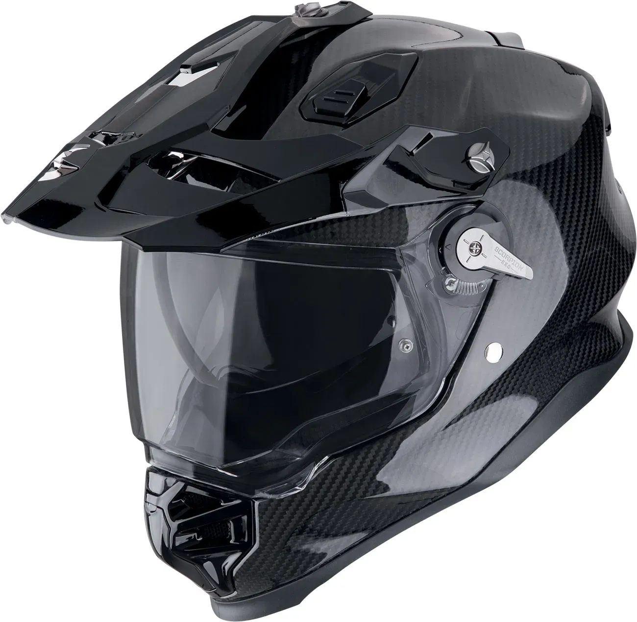 Scorpion Scorpion ADF-9000 Carbon Air Solid, casque d aventure - Noir - XXL