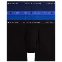 Tommy Hilfiger Underwear Boxershorts 3P BOXER BRIEF DTM (3-St) mit langem Bein, elastischer Bund blau L (52)