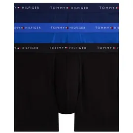 Tommy Hilfiger Underwear Boxershorts 3P BOXER BRIEF DTM (3-St) mit langem Bein, elastischer Bund blau L (52)