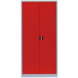 Lüllmann Aktenschrank 92,5 x 42,2 x 195,0 cm feuerrot, lichtgrau