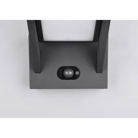 meine wunschleuchte 2er SET schwenkbare Hybrid Außen Wandleuchten mit Strom und Solar Fassadenlampen