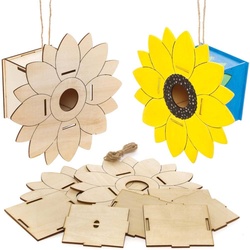 Sonnenblumen Vogelhaus-Bastelsets   (pro Set 2) Basteln mit Holz