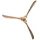 Wohnling Wanddekoobjekt Deko Propeller 85 cm Gold Wanddeko Aluminium Flugzeug Wandpropeller (Deko Propeller 85x85 cm Gold Metall Flugzeug), Wandpropeller Wohndeko, Wanddekoration Aluminium goldfarben