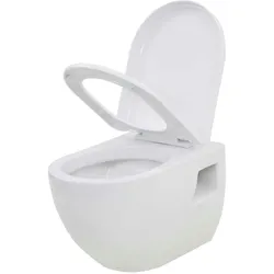 vidaXL Wand-WC Keramik Weiß