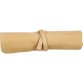 Clairefontaine 930028C Rollmäppchen (Flying Spirit aus Lammleder, rund, 26,7 x 20,5 cm) 1 Stück Beige