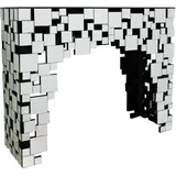 SalesFever Moneglia Elegante Konsole Konsolentisch 111 x 35,5 x 91 cm silber