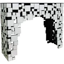 SalesFever Moneglia Elegante Konsole Konsolentisch 111 x 35,5 x 91 cm silber