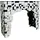 SalesFever Moneglia Elegante Konsole Konsolentisch 111 x 35,5 x 91 cm silber