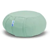 Yogan Yogakissen/Meditationskissen, Füllung aus natürlicher Buchweizenschale, Außenbezug (kann entfernt und gewaschen werden), aus 100 % Bio-Baumwolle (Türkis)