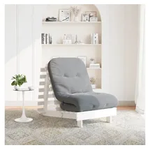 vidaXL Futon Schlafsofa mit Matratze Weiß