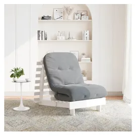 vidaXL Futon Schlafsofa mit Matratze Weiß
