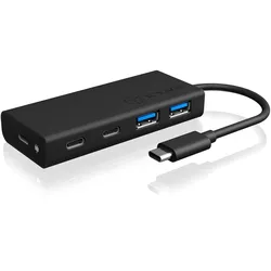 ICY BOX IB-HUB1426-CPD USB 3.0 Hub Type-CTM zu 2x Type-CTM und 2x Type-A USB Anschlüssen