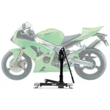 Zentralständer EVOLIFT® für Kawasaki Ninja ZX-6R 03-06 Black Ops Edition (Grundfarbe: Schwarz) Ohne Ohne Ohne Mit Werbeschild