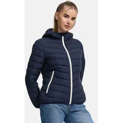 Winterjacke MARIKOO "Pack mich ein", Damen, Gr. S, blau (navy), Obermaterial: 100% Polyester; Innenmaterial: 100% Polyester; Futter&Wattierung: 100% Polyester, Jacken, Mit Kapuze und Beutel zum Verstauen der Jacke