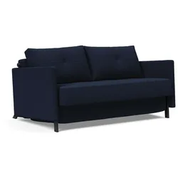 Schlafsofa INNOVATION LIVING TM "Cubed Klappsofa, hochwertige Schlaffunktion, Design und extra Komfort", blau, B:154cm H:77cm T:103cm, Sofas, Frontauszug, sehr platzsparend, abgewinkelt Sitzen, waagerecht liegen