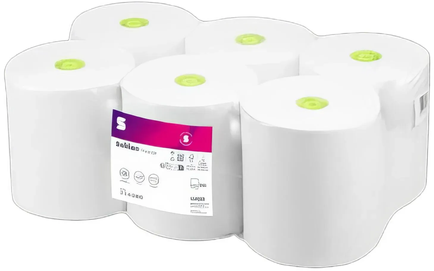 Prestige Rollenhandtuch, System SYS1, 2-lagig, 20,5cm x 220m, 6 Rollen á 880 Abrisse, weiß