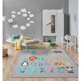 the carpet »Happy Life«, rechteckig, 4 mm Höhe, Life Kinderzimmer Teppich Spielteppich pflegeleicht grau 160 cm