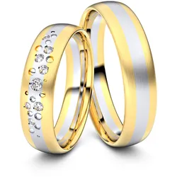 Trauringe Maastricht 585er Gelb-/Weiflgold - 4455