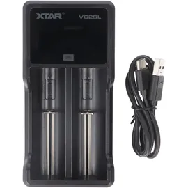 XTAR VC2SL Schnell-Ladegerät für Li-ion 3,6V bis 3,7V und NiMH 1,2V Akku, ohne Netzteil