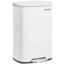 Songmics Mülleimer 50l weiß