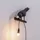 SELETTI Bird Lamp Dekolampe Blick links Schwarz