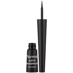 Flormar MATTE WATERPROOF DLN BLACK Eyeliner Nr. 01 - Black 2.5 ml Schwarz 