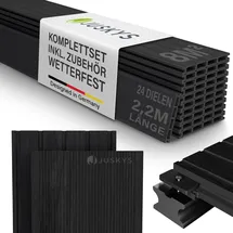 Juskys Terrassendiele 220 cm anthrazit