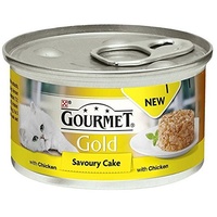 Gourmet Gold Pikante Kuchen Erwachsene Katze Mit Huhn 85G (Packung mit 6)