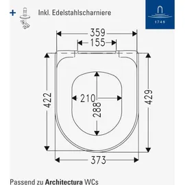 Villeroy & Boch Architectura WC-Sitz Alpin