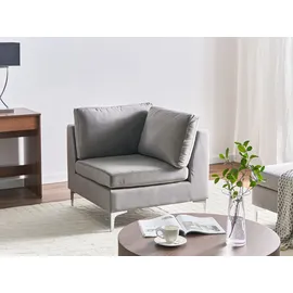 Beliani Eckmodul Evja 0 x 0 cm Grau