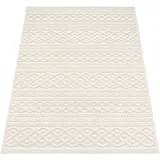 Paco Home Teppich PACO HOME "Cotton 231", beige (creme), B:60cm H:6mm L:110cm, Polypropylen, Teppiche, Teppich, Uni-Farben, Hoch-Tief Effekt, boho, In- und Outdoor geeignet