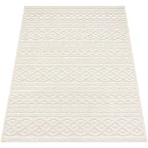 Paco Home Teppich PACO HOME "Cotton 231", beige (creme), B:60cm H:6mm L:110cm, Polypropylen, Teppiche, Teppich, Uni-Farben, Hoch-Tief Effekt, boho, In- und Outdoor geeignet