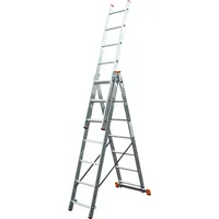 Krause Aluminium-Vielzweckleiter CORDA Globus mit Treppenfunktion 5,10 m