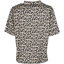 URBAN CLASSICS Ladies Leo Resort Shirt Braun XL