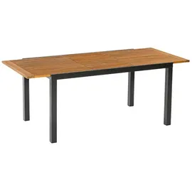 Merxx Tilos Set 7tlg. 6 Klappsessel 1 Ausziehtisch 150/200x90cm