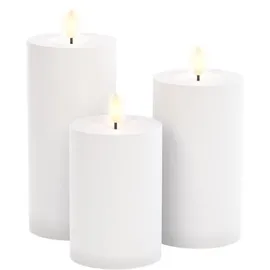 goobay LED-Kerzen 3er-Set 249 g weiß