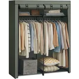 Songmics Stoffschrank 140 x 174 x 43 cm Salbeigrün