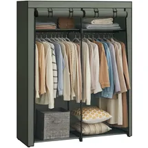 Songmics Stoffschrank 140 x 174 x 43 cm Salbeigrün