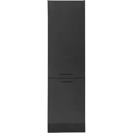 BASIC by Balculina Kühlumbauschrank Turin 60 x 57 x 211 cm Schwarz