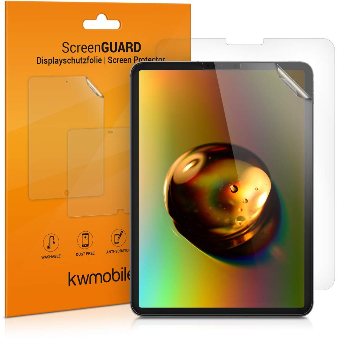kwmobile 2X Tablet Schutzfolie kompatibel mit Apple iPad Air 5. Gen (2022) / iPad Pro 11" (2020) Folie - Full Screen Protector - Tablet Displayfolie entspiegelt