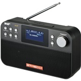 Radio with DAB+/FM,DAB Plus Digitalradio, Tragbares Klein Küchenradio mit Sleep-Timer,60 Voreingestellte Sender,2.4" großes LCD Display,Radio Klein Geeignet für Küche Reisen(Schwarz)