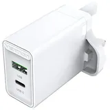 Vention usb-a usb-c (18W/20W) UK, Weiß